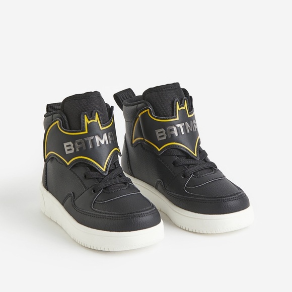 H&M Other - H&M Batman Black High Top Sneakers with Velcro Closure